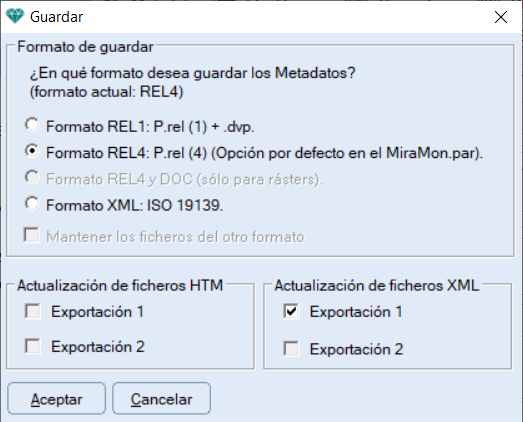 Guardar como y exportaci�n autom�tica